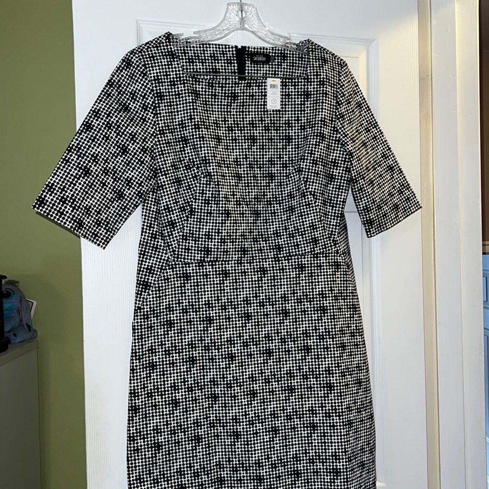 Kate Spade Saturday Dots Knit Half Sleeve Shift Dress - Size 12